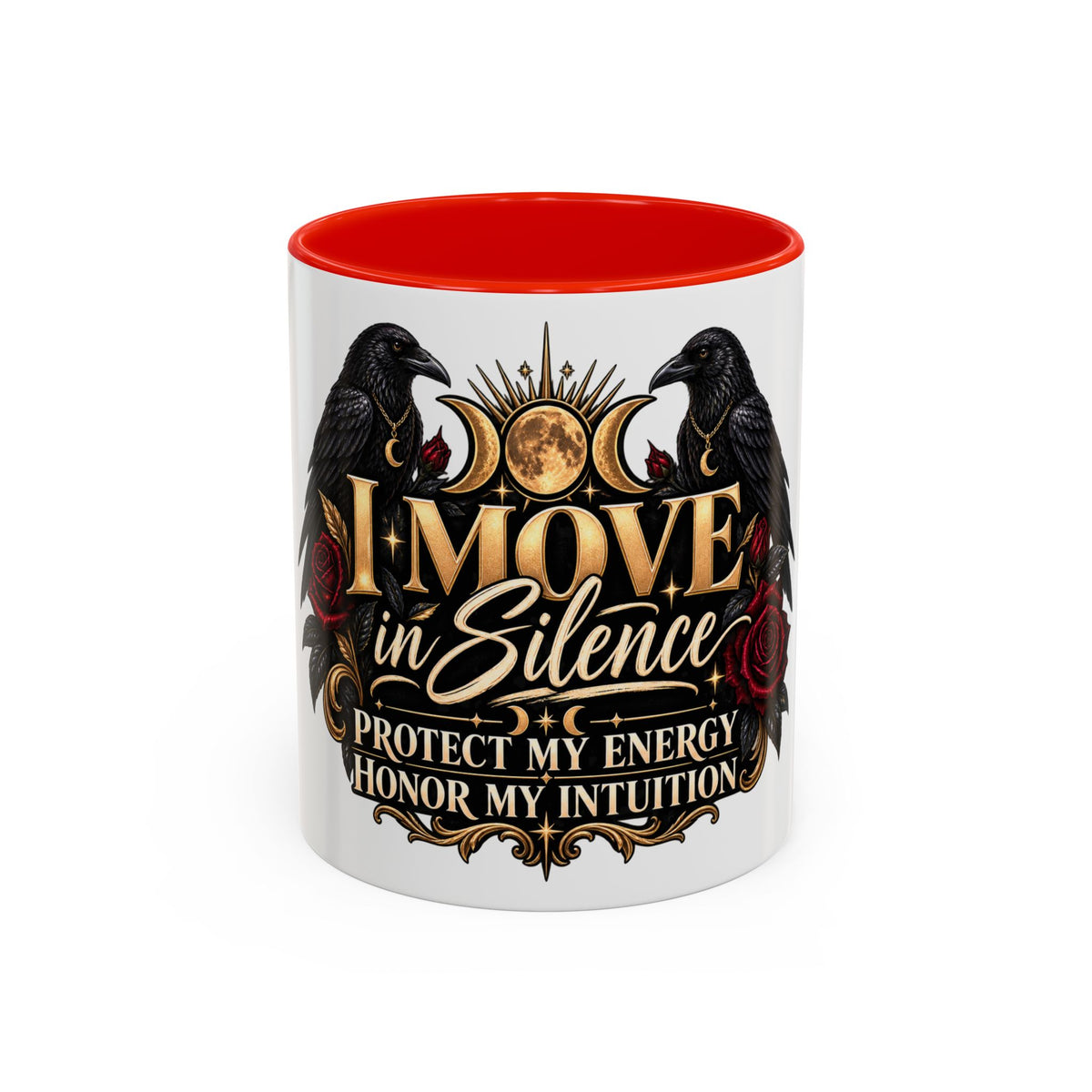 I Move in Silence Two-Tone Accent Mug (11oz, 15oz)