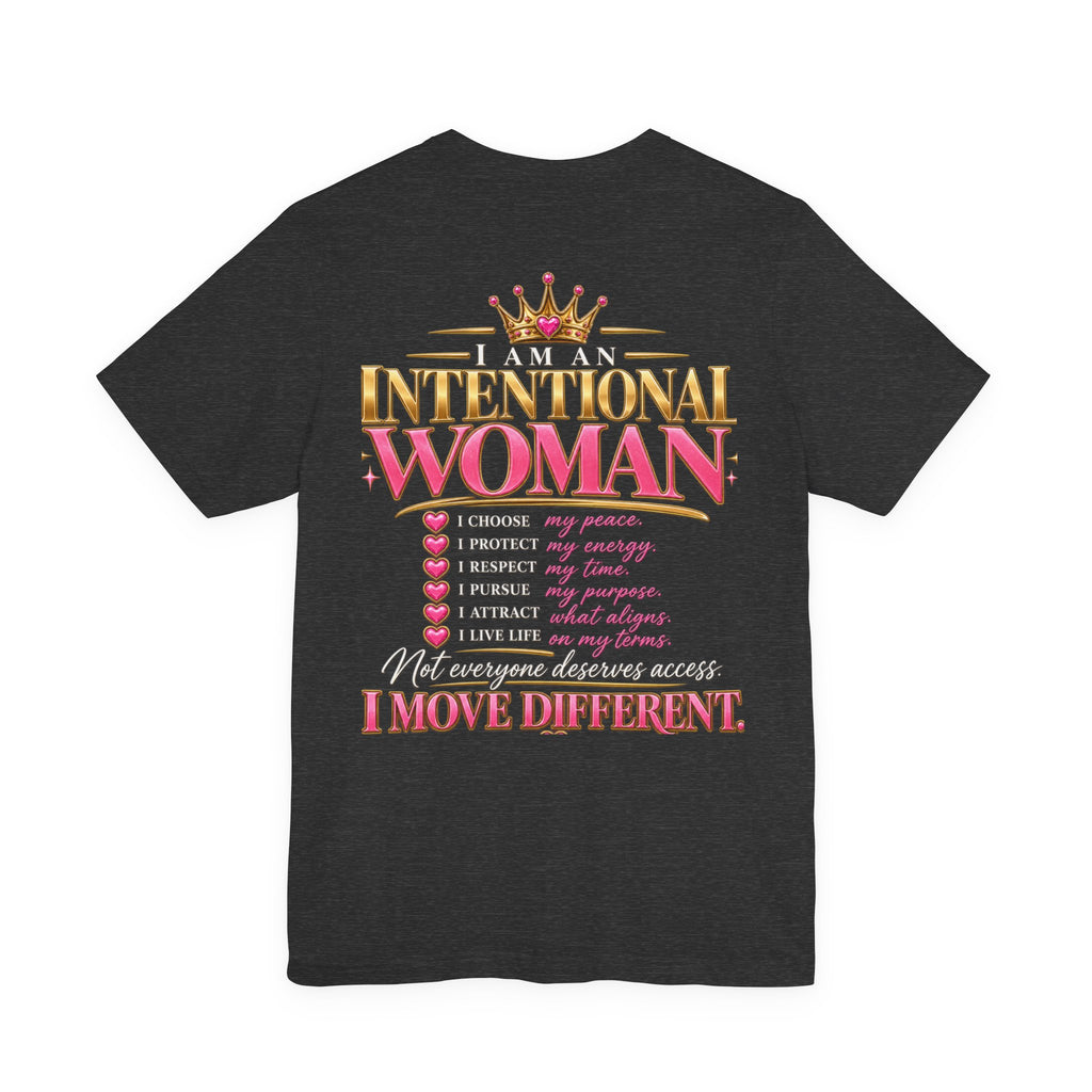 I am an Intentional Woman Jersey Short Sleeve Tee
