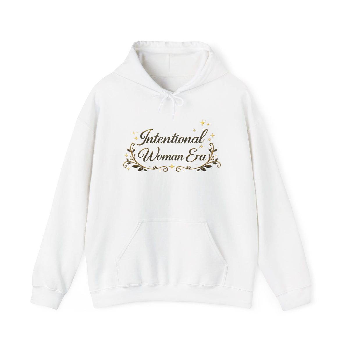 IWE Heavy Blend™ Hooded Sweatshirt Black and Gold