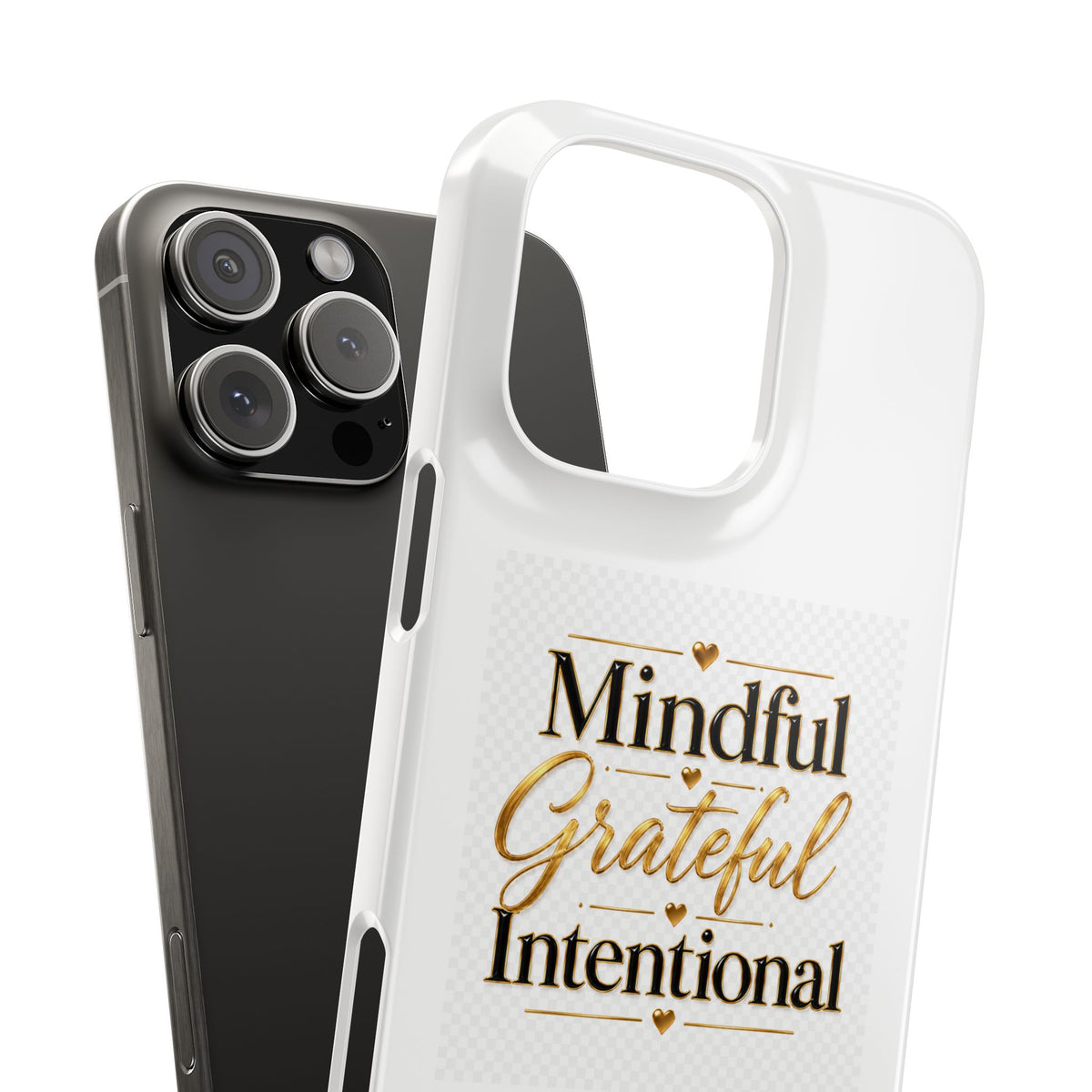 Mindful Grateful Intentional Snap Cases