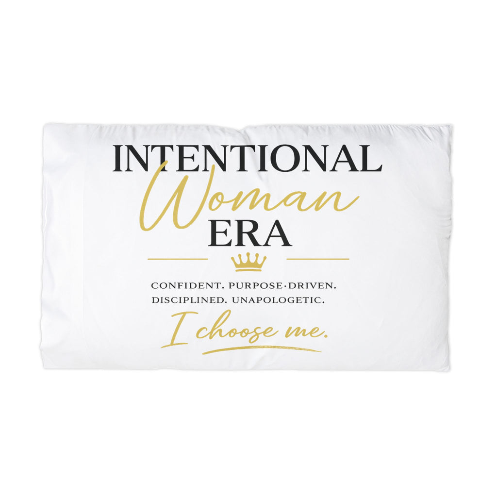 Intentional Woman Era - White Microfiber Pillowcase