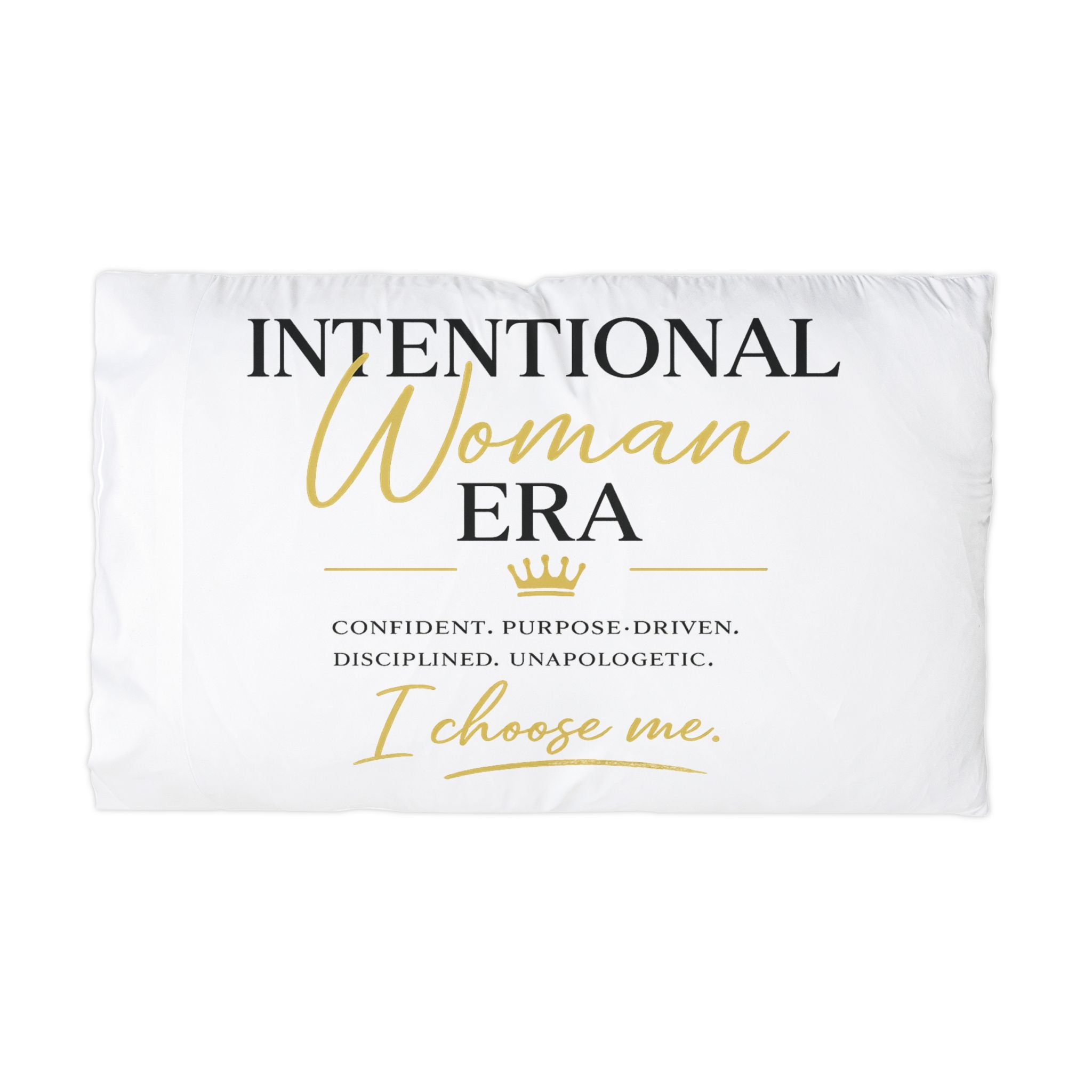 Intentional Woman Era - White Microfiber Pillowcase