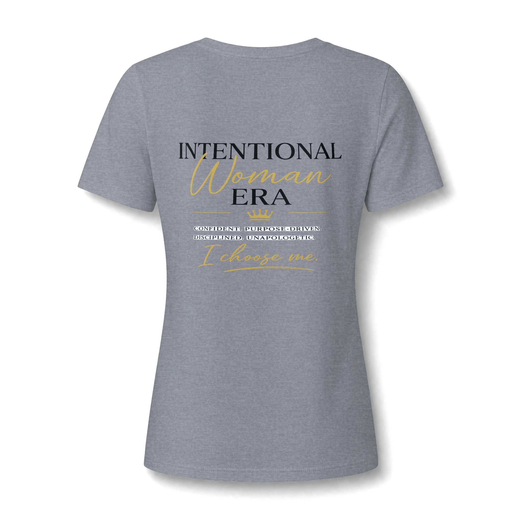 Intention Woman Era Heather CVC V-Neck Tee
