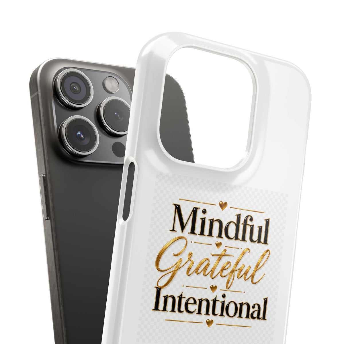Mindful Grateful Intentional Snap Cases