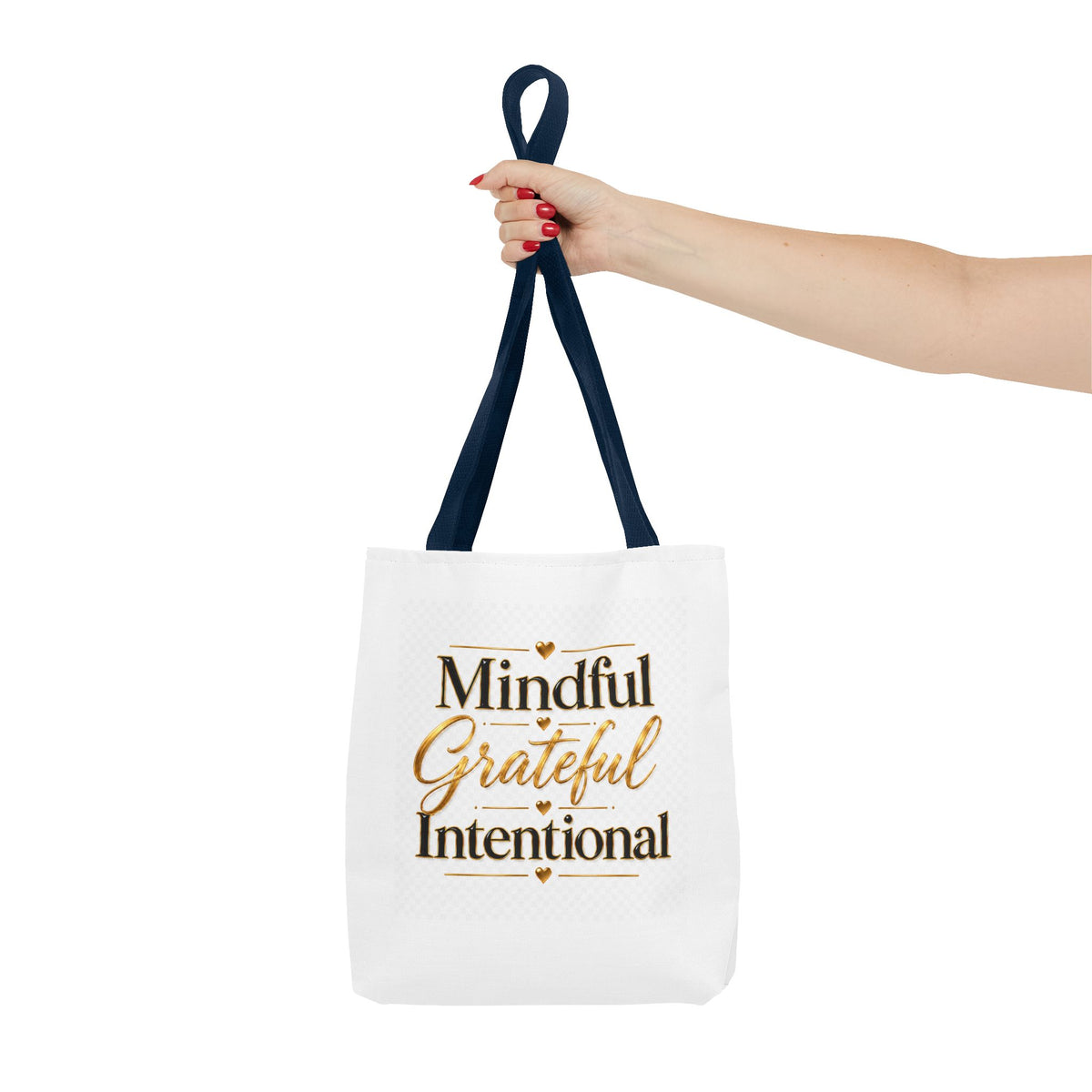 Mindful Grateful Intentional Tote Bag (AOP)
