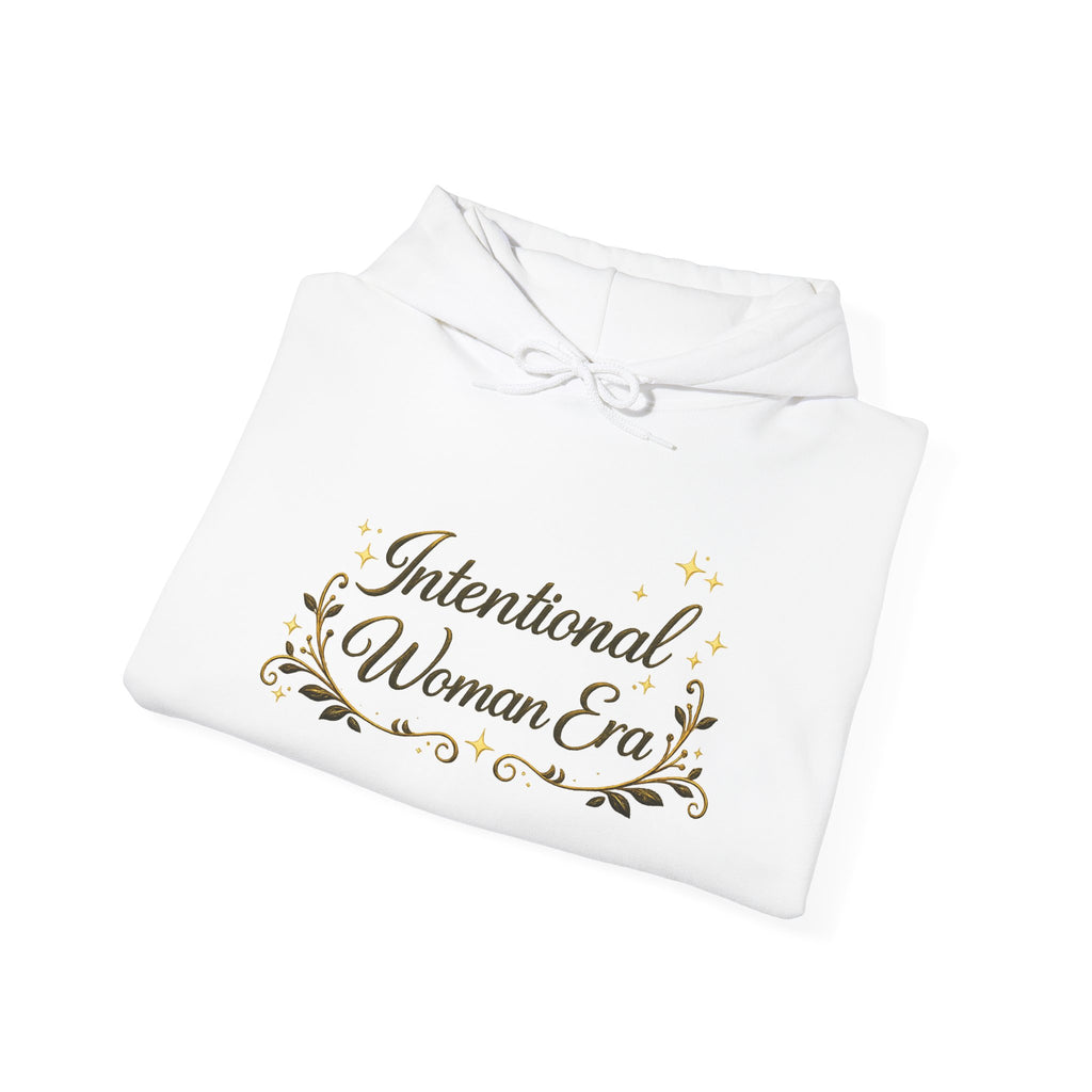 IWE Heavy Blend™ Hooded Sweatshirt Black and Gold
