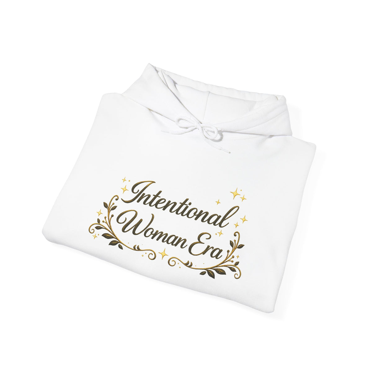 IWE Heavy Blend™ Hooded Sweatshirt Black and Gold