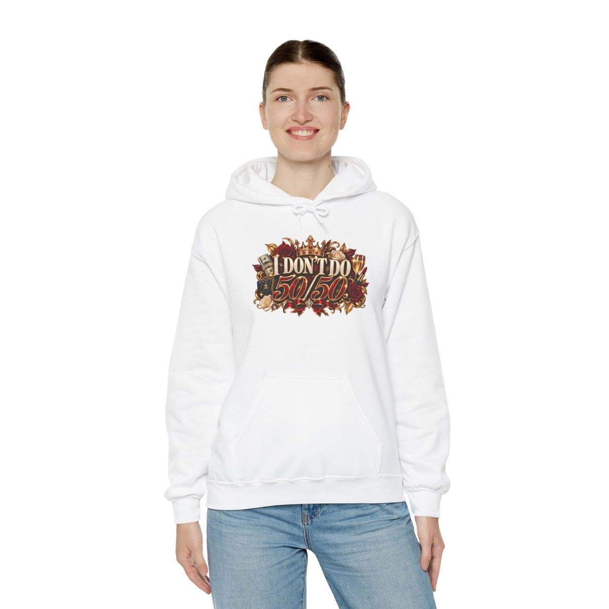 I Don’t Do 50/50 Heavy Blend™ Hooded Sweatshirt