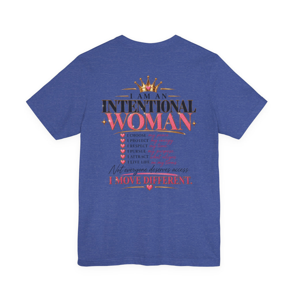 I am an Intentional Woman Jersey Short Sleeve Tee