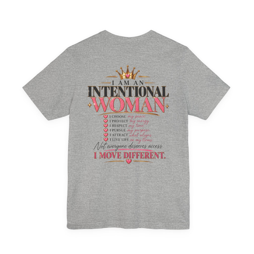 I am an Intentional Woman Jersey Short Sleeve Tee