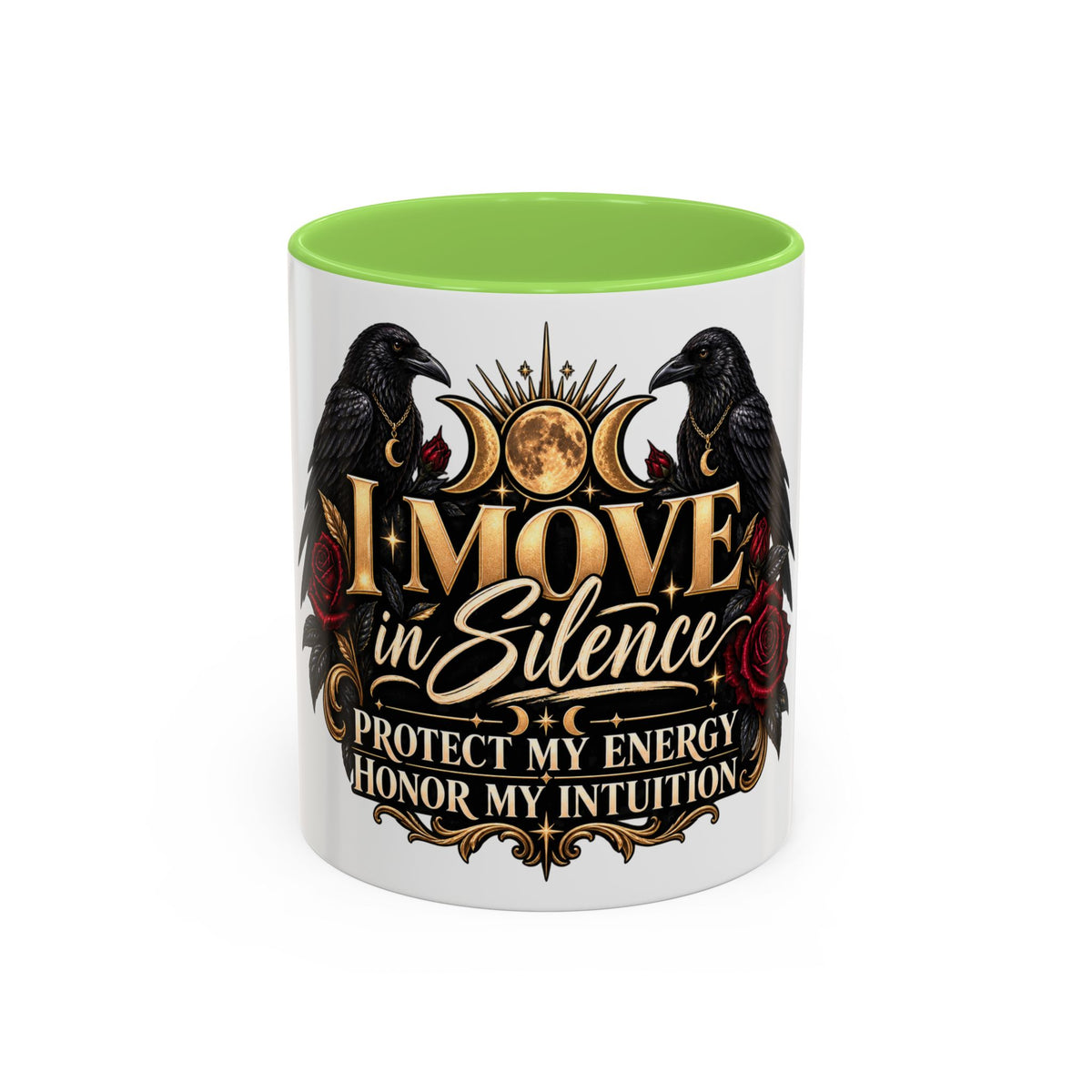 I Move in Silence Two-Tone Accent Mug (11oz, 15oz)