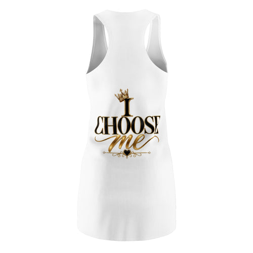 I Choose Me Women's Cut & Sew Racerback Dress (AOP)
