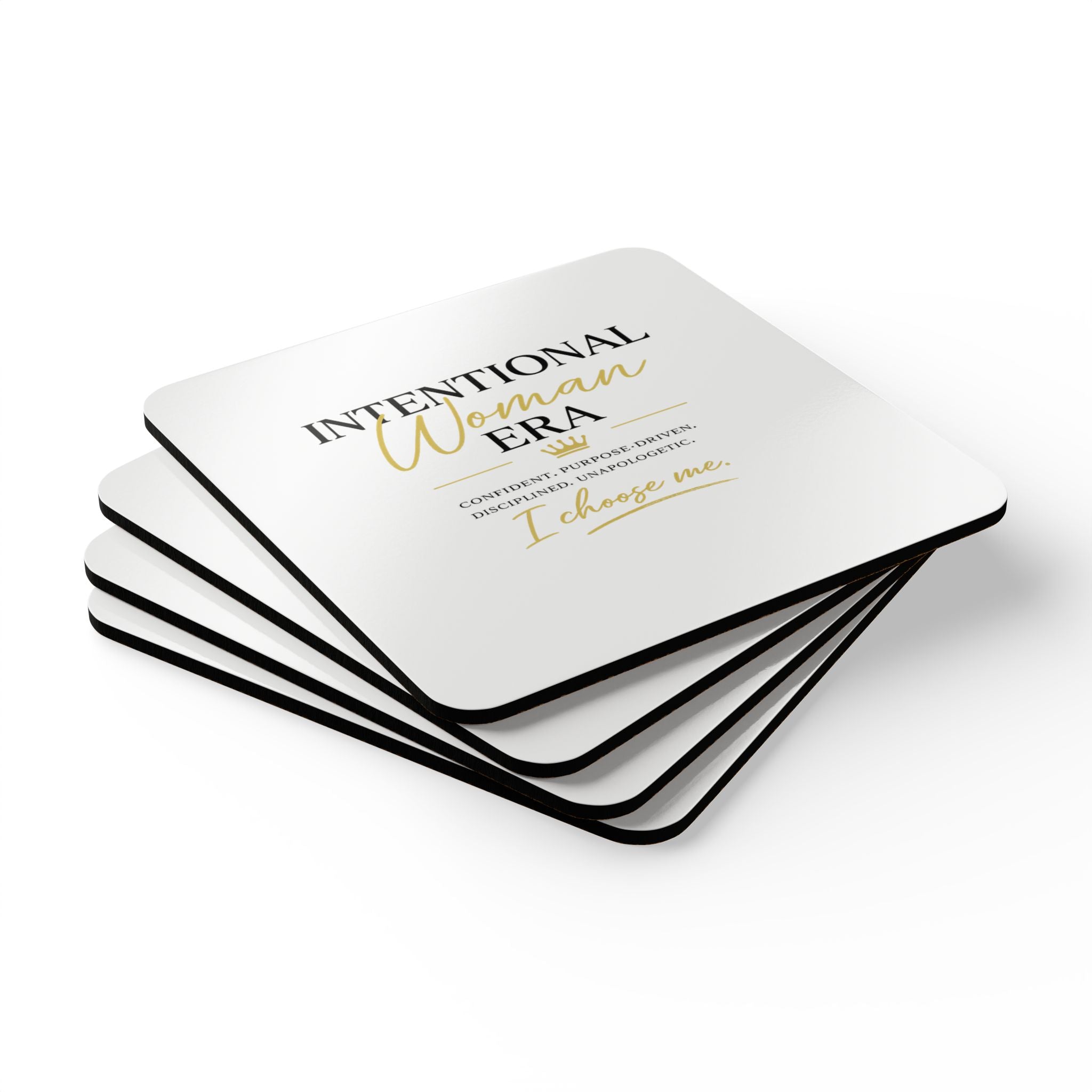 Intentional Woman Era Corkwood Coaster Set