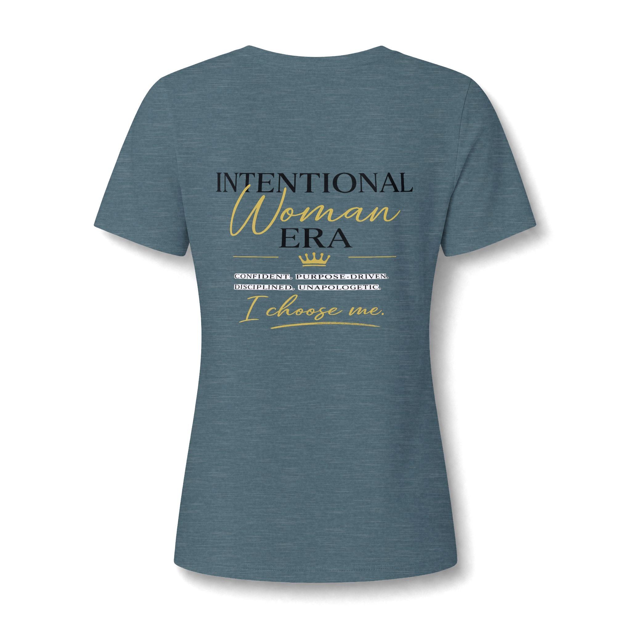 Intention Woman Era Heather CVC V-Neck Tee