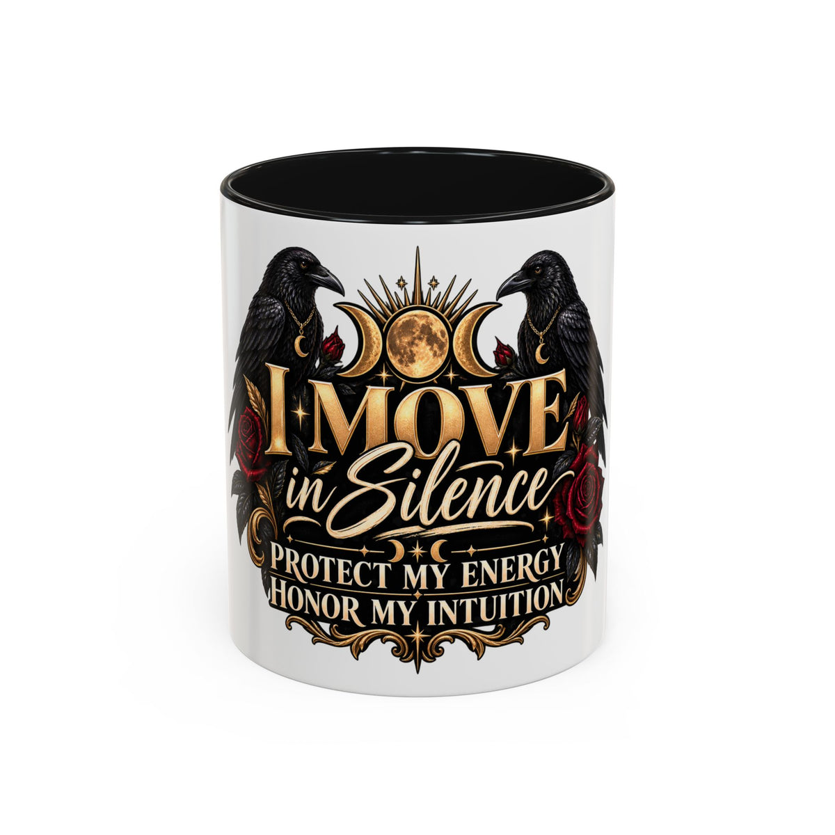 I Move in Silence Two-Tone Accent Mug (11oz, 15oz)