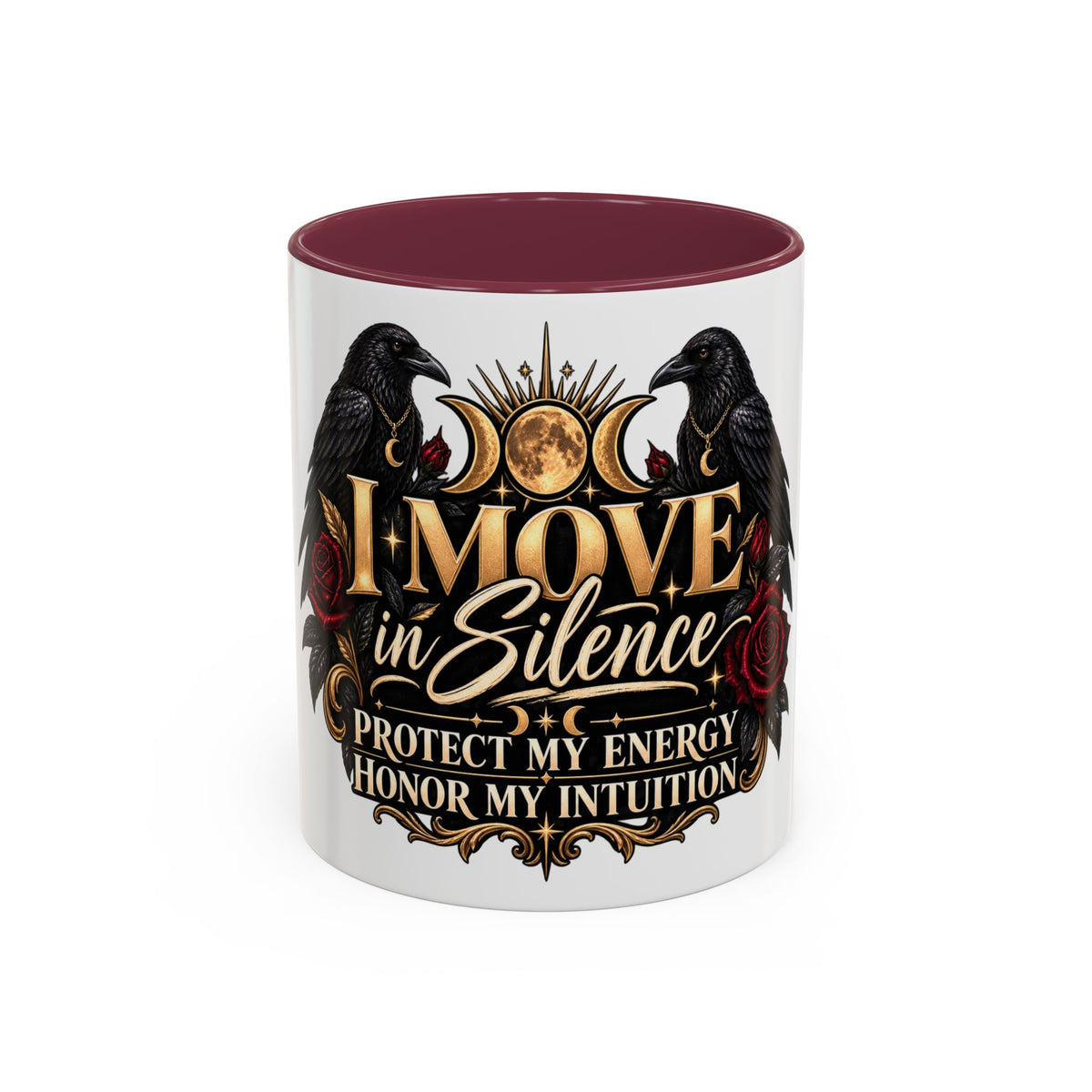 I Move in Silence Two-Tone Accent Mug (11oz, 15oz)