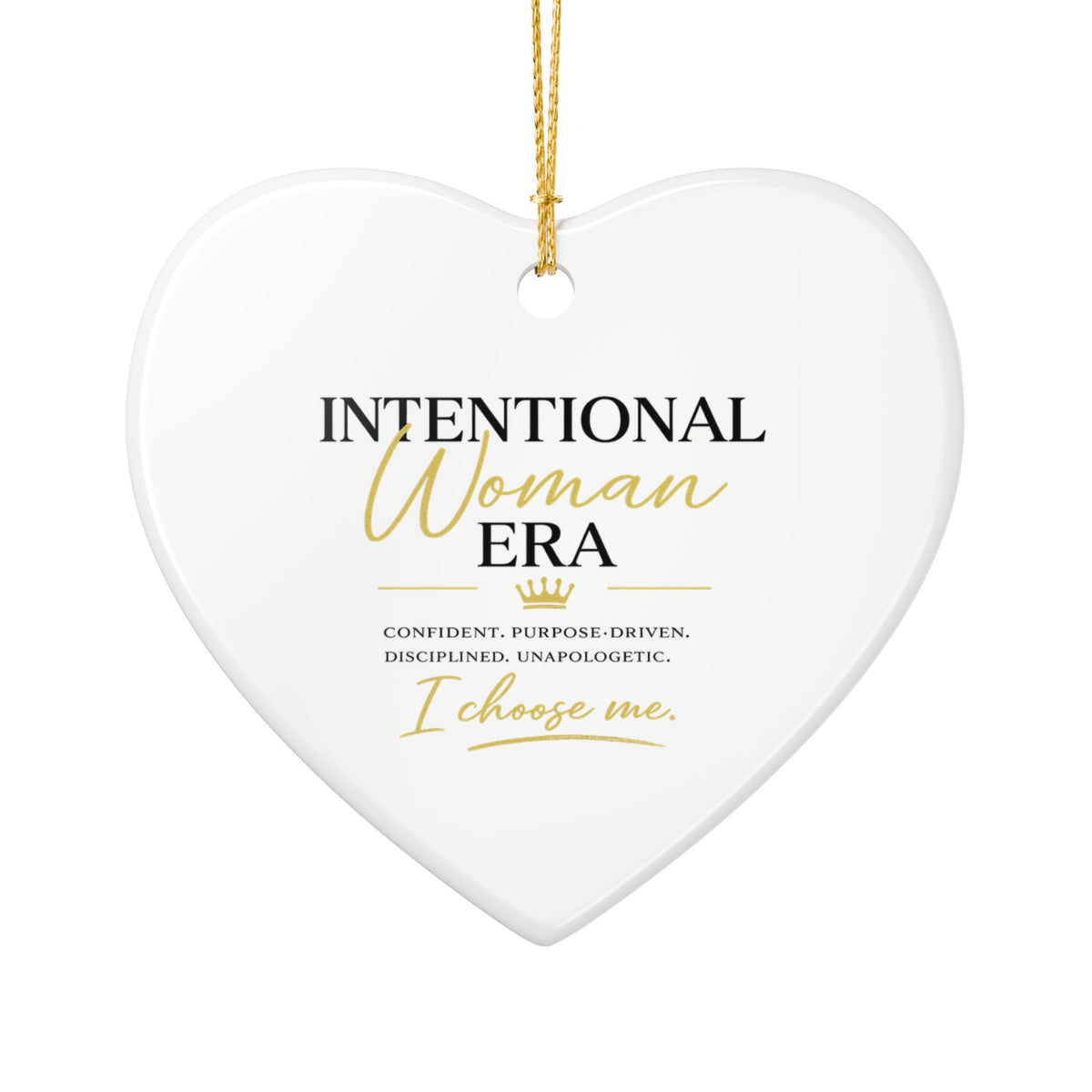 Intentional Woman Era Ceramic Decoration Ornament, (1pc)