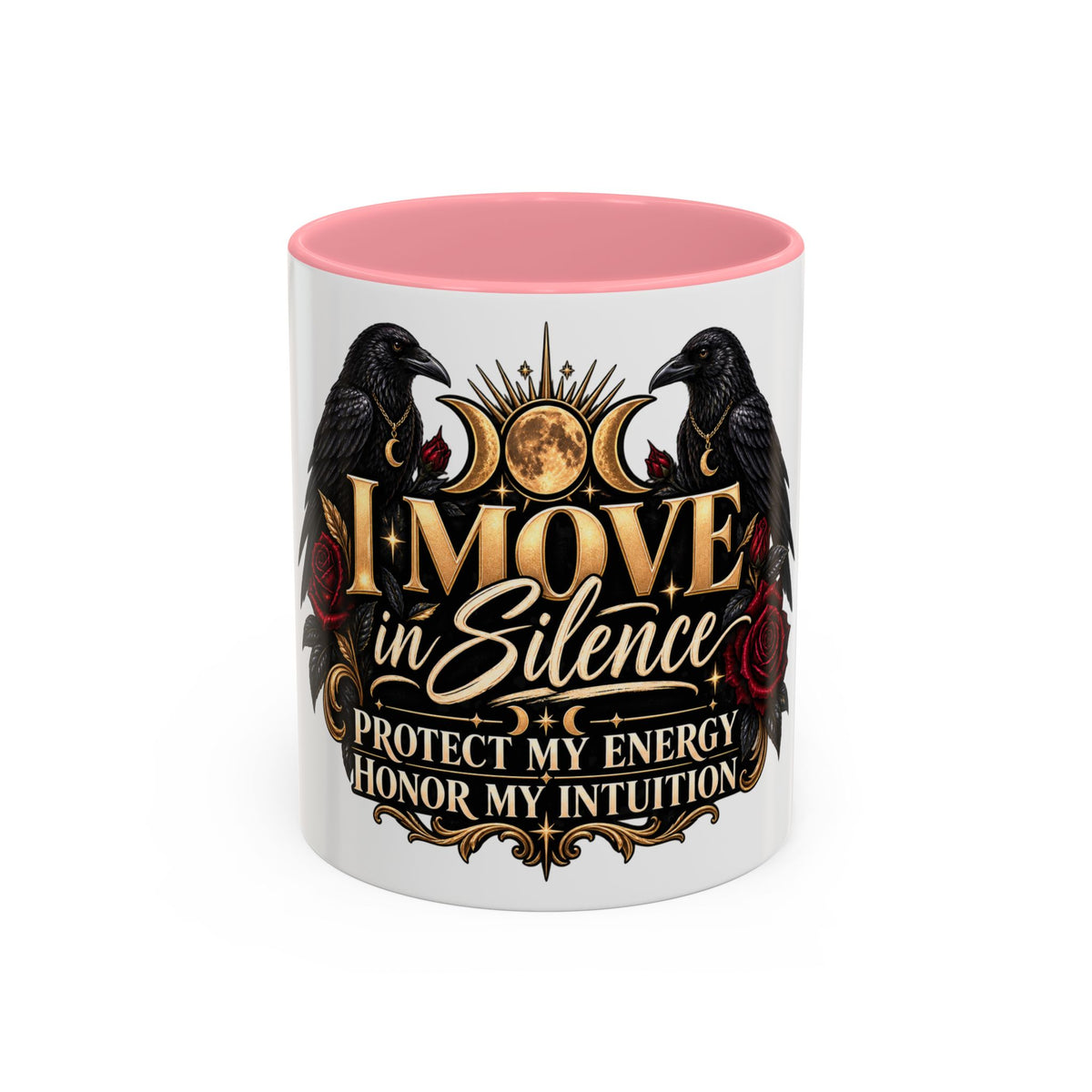 I Move in Silence Two-Tone Accent Mug (11oz, 15oz)