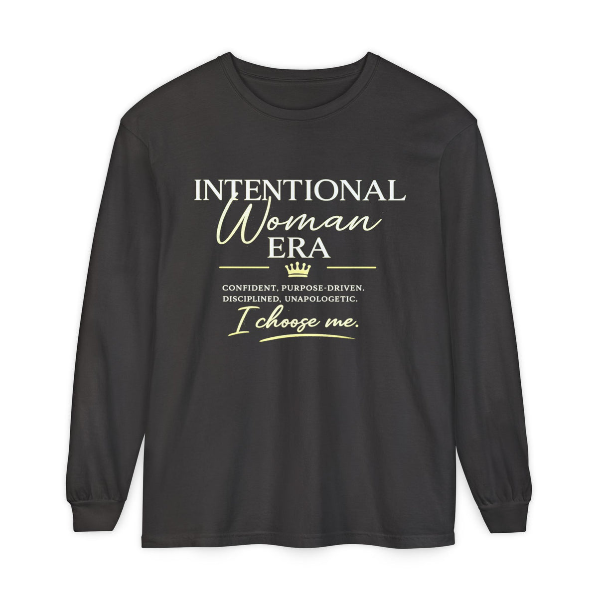 Intentional Woman Era Garment-dyed Long Sleeve T-Shirt