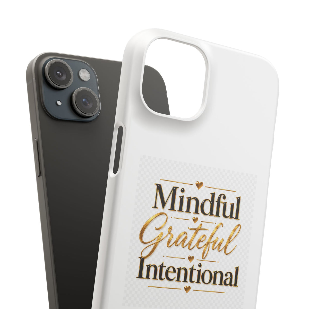 Mindful Grateful Intentional Snap Cases