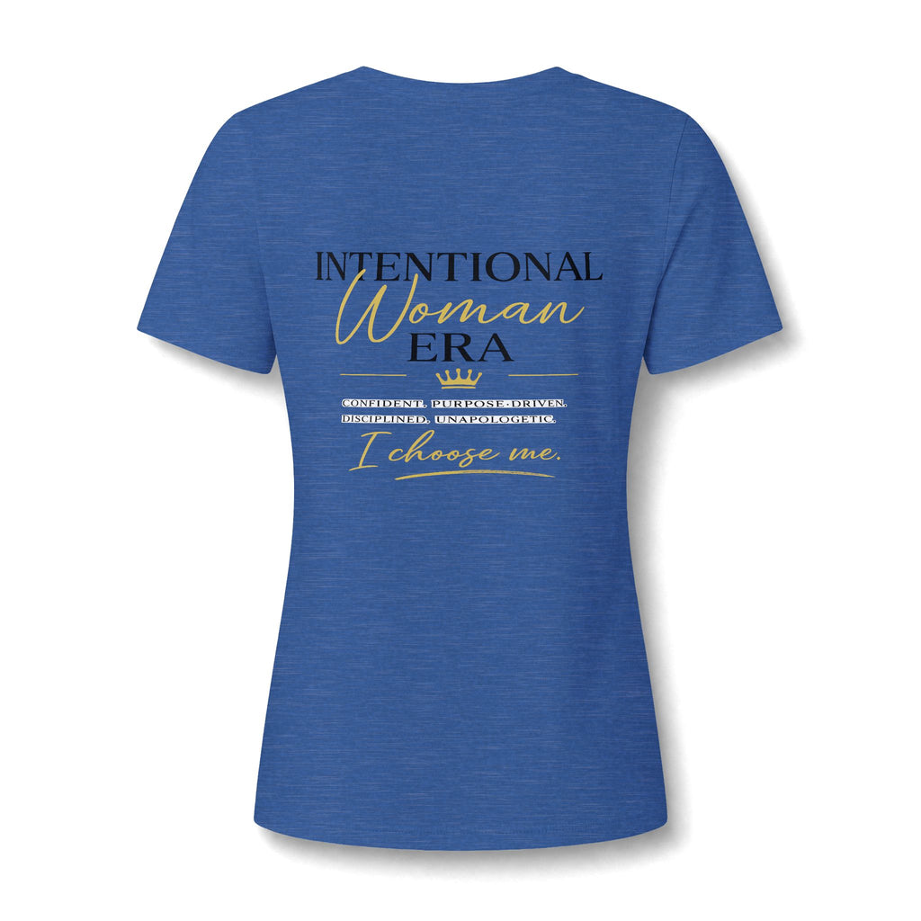 Intention Woman Era Heather CVC V-Neck Tee