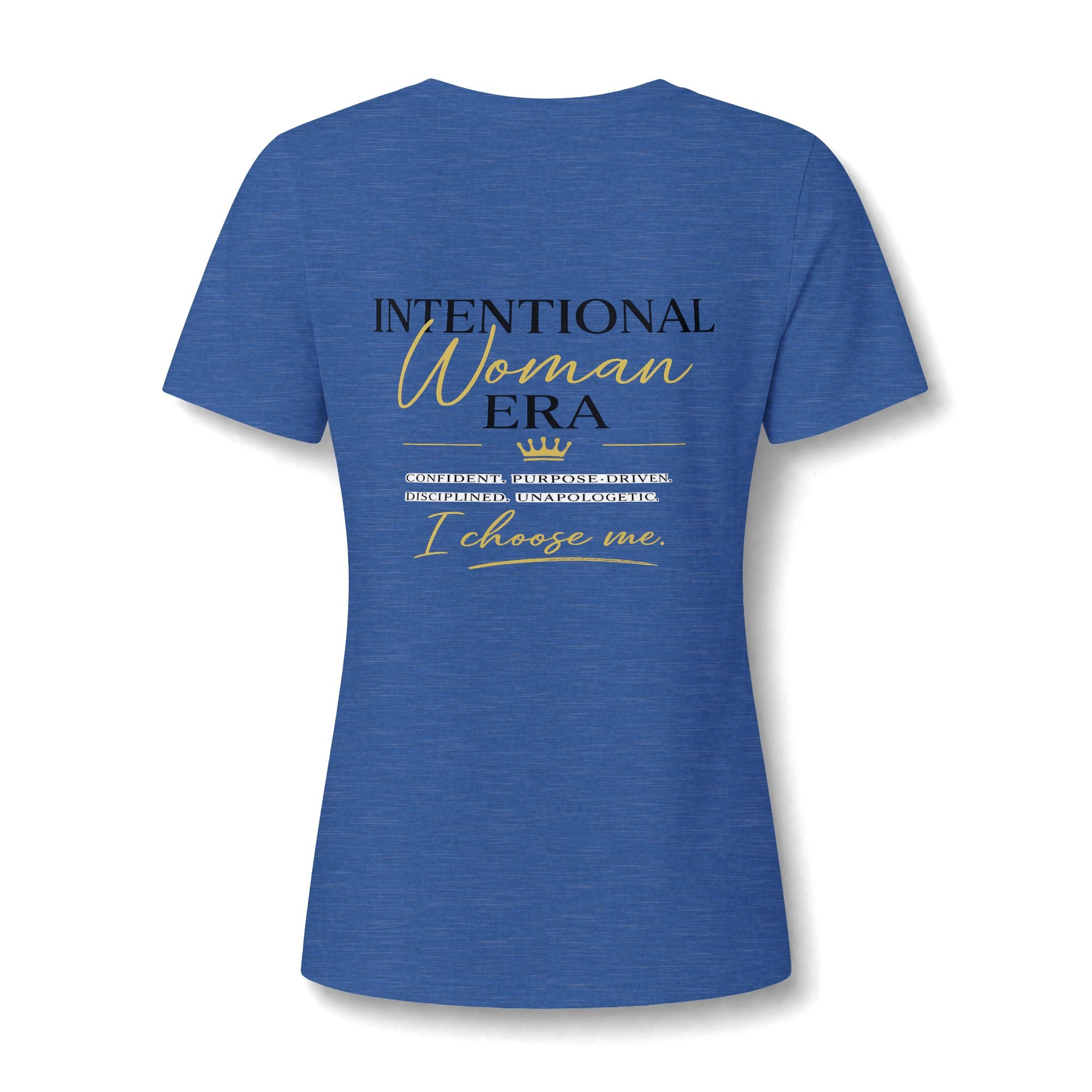 Intention Woman Era Heather CVC V-Neck Tee