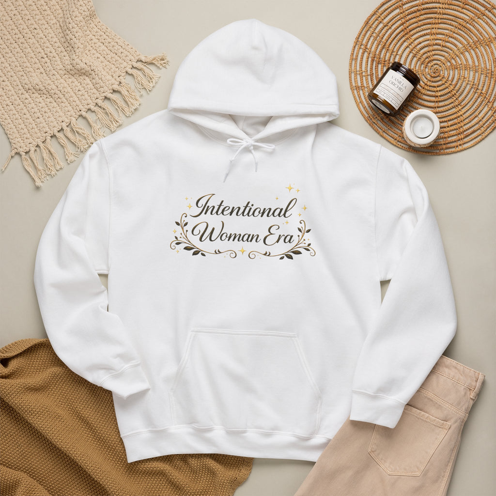 IWE Heavy Blend™ Hooded Sweatshirt Black and Gold