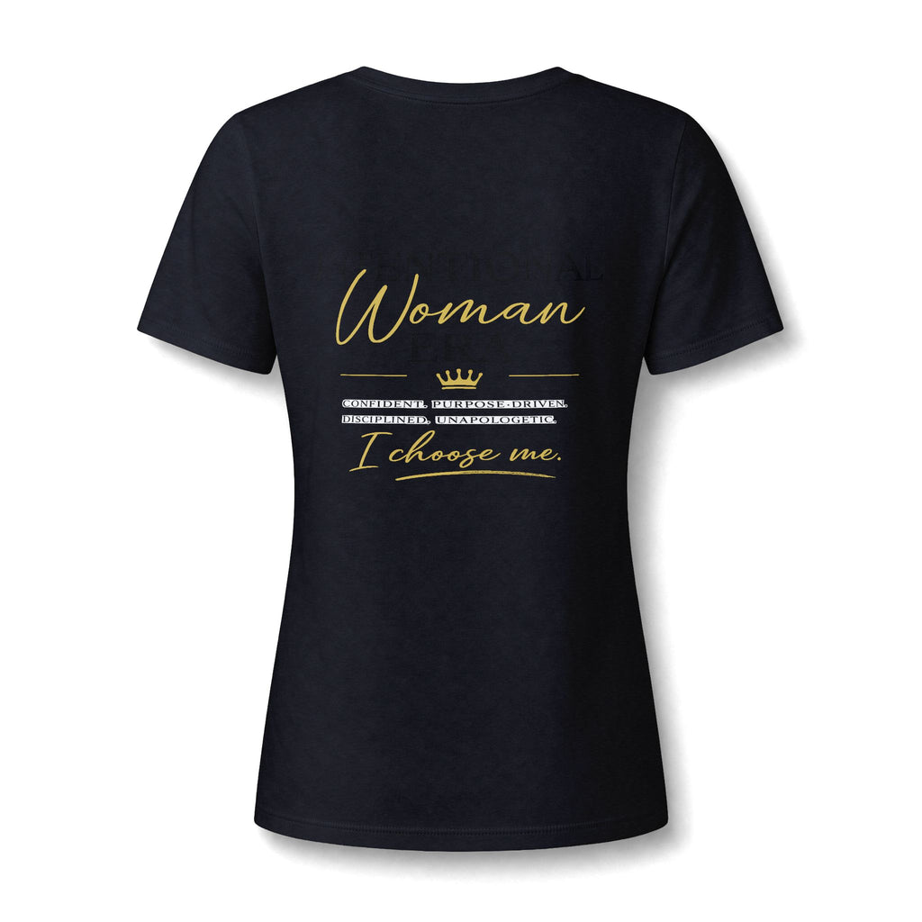 Intention Woman Era Heather CVC V-Neck Tee