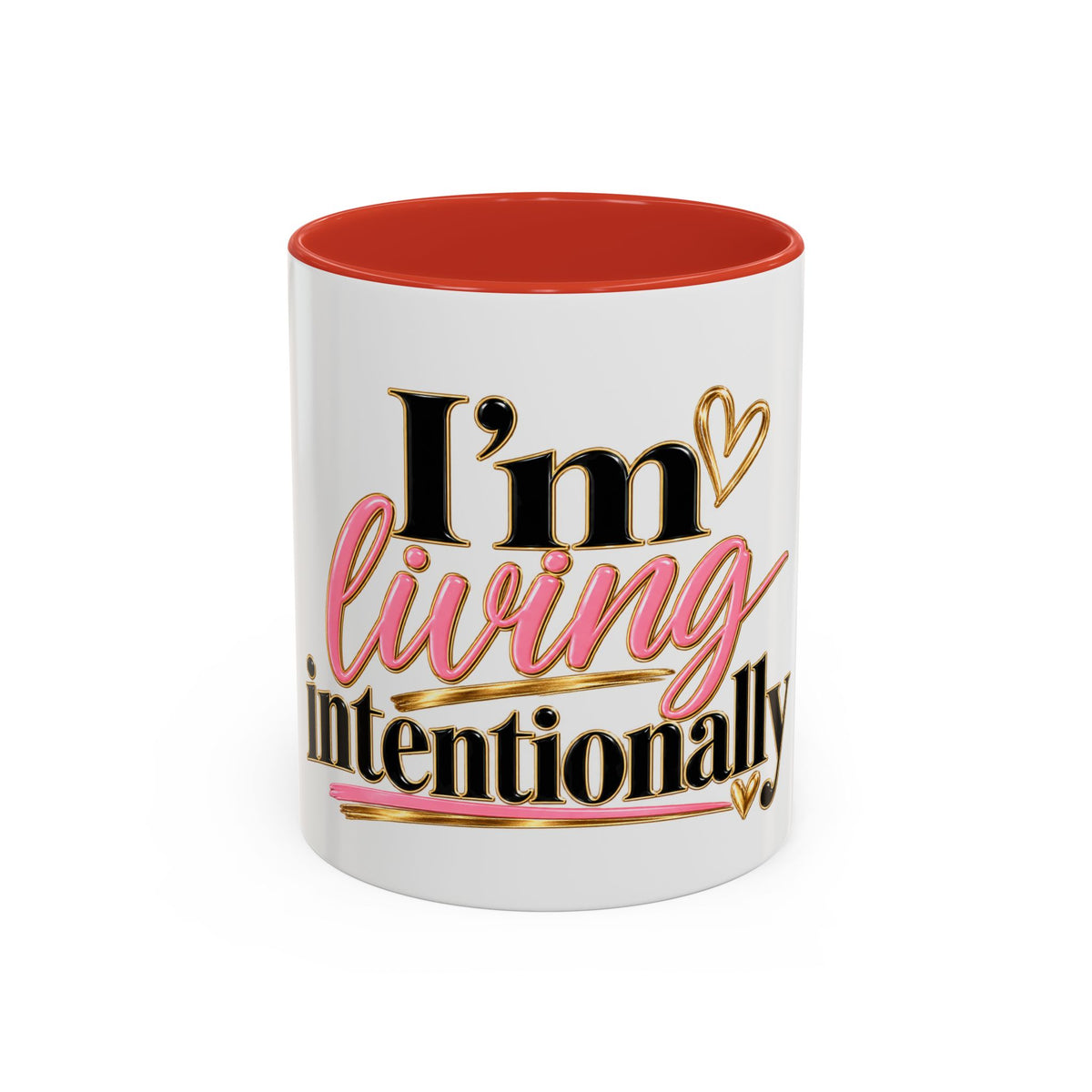 I’m Living Intentionally Accent Coffee Mug (11, 15oz)
