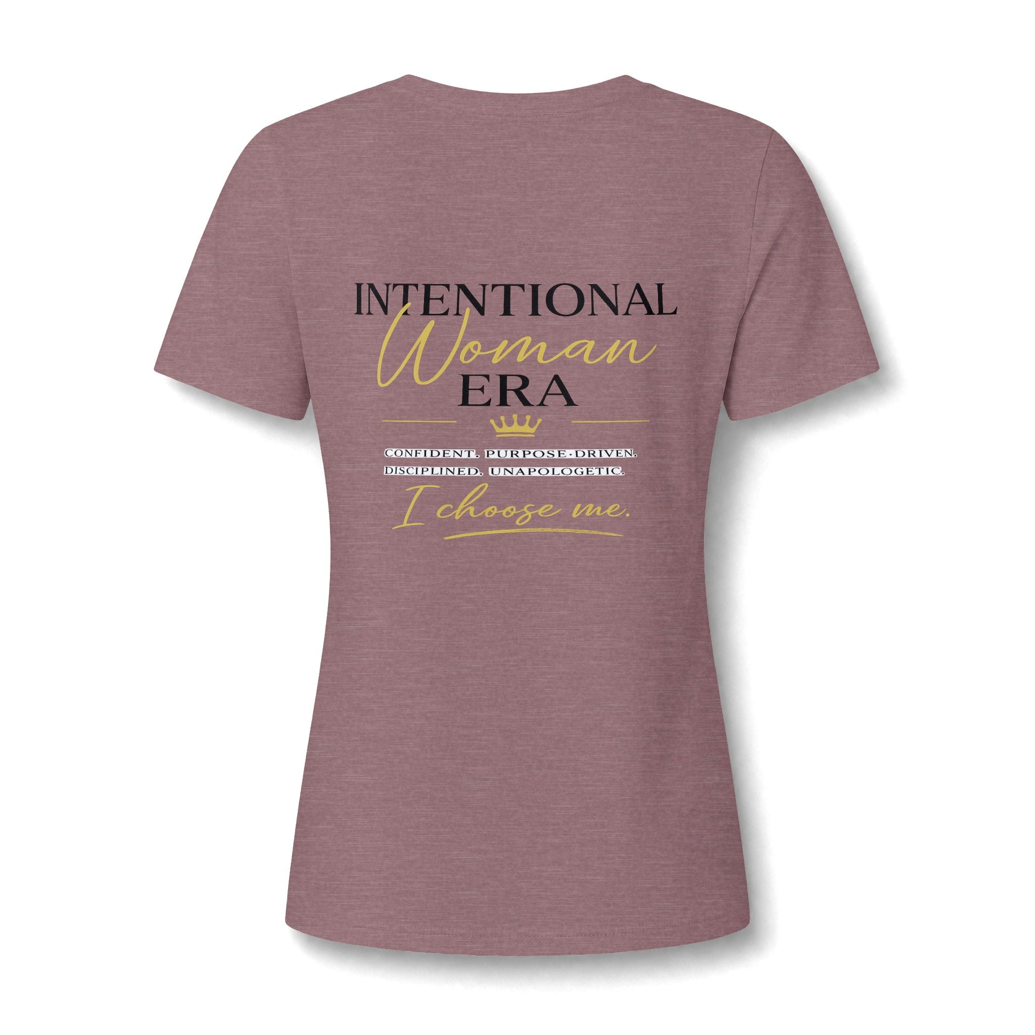 Intention Woman Era Heather CVC V-Neck Tee