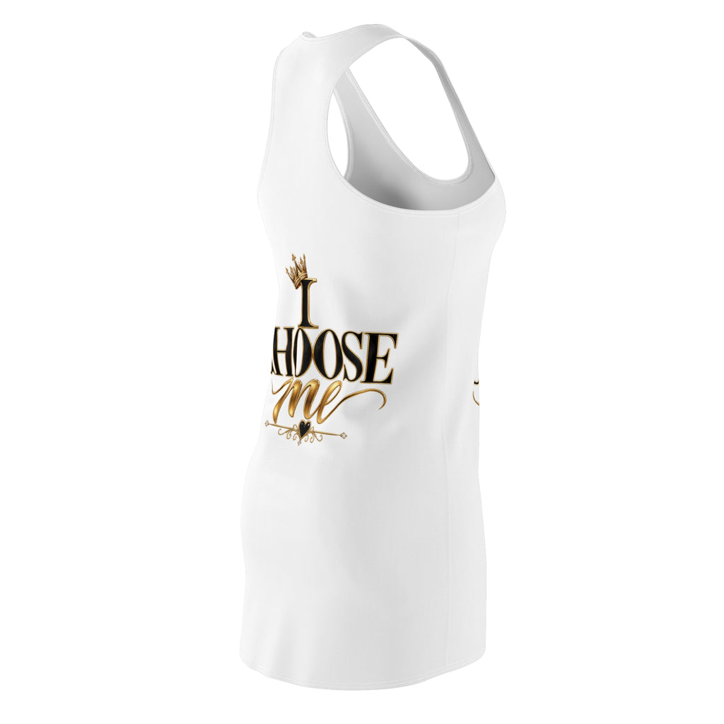 I Choose Me Women's Cut & Sew Racerback Dress (AOP)