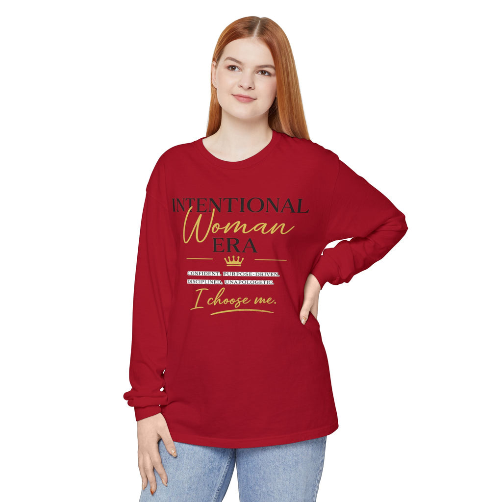 Intentional Woman Era Garment-dyed Long Sleeve T-Shirt