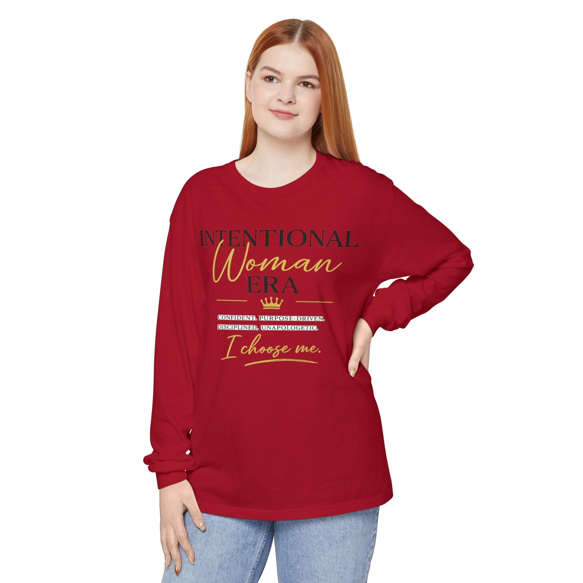 Intentional Woman Era Garment-dyed Long Sleeve T-Shirt