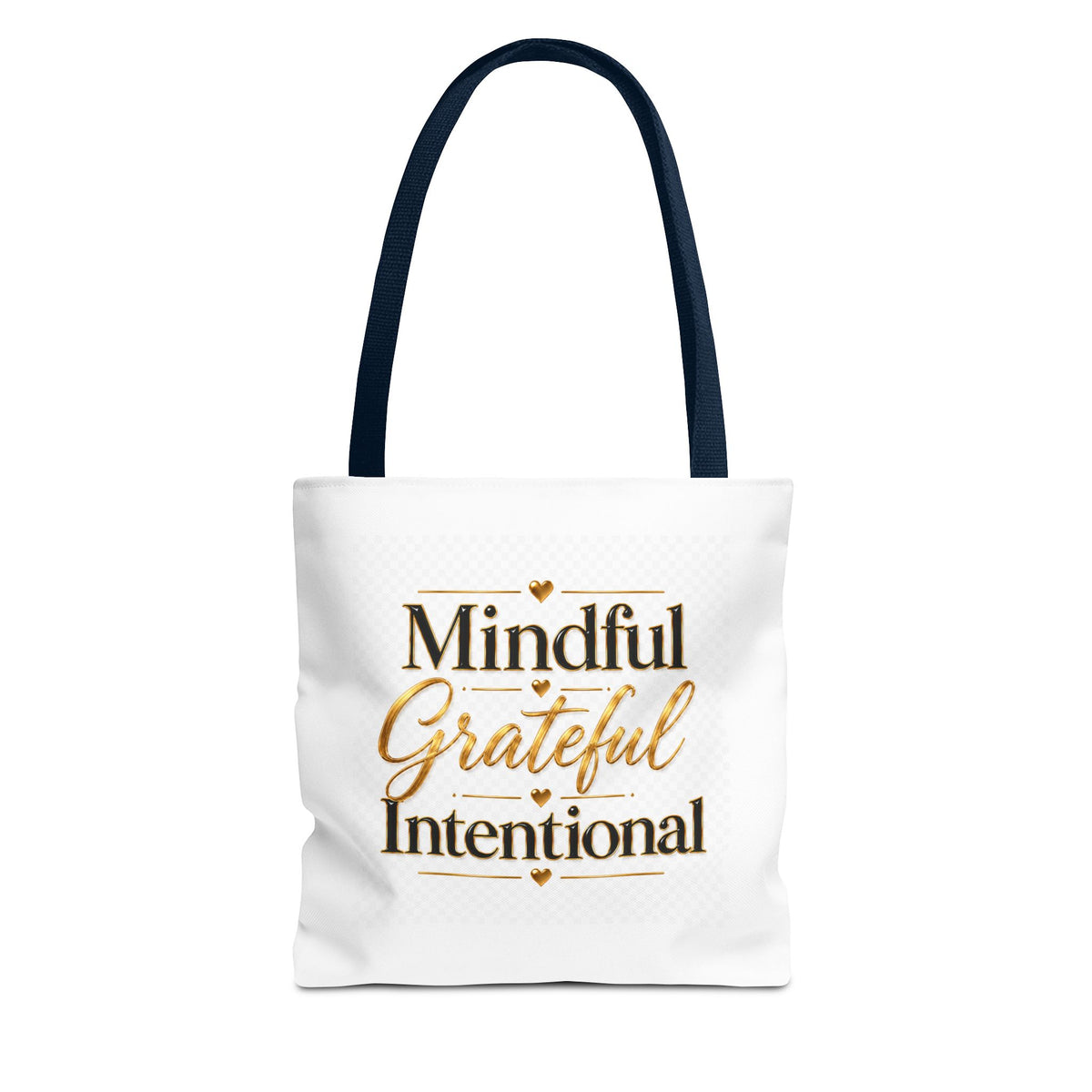 Mindful Grateful Intentional Tote Bag (AOP)