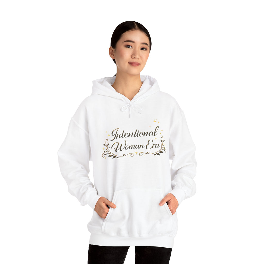IWE Heavy Blend™ Hooded Sweatshirt Black and Gold