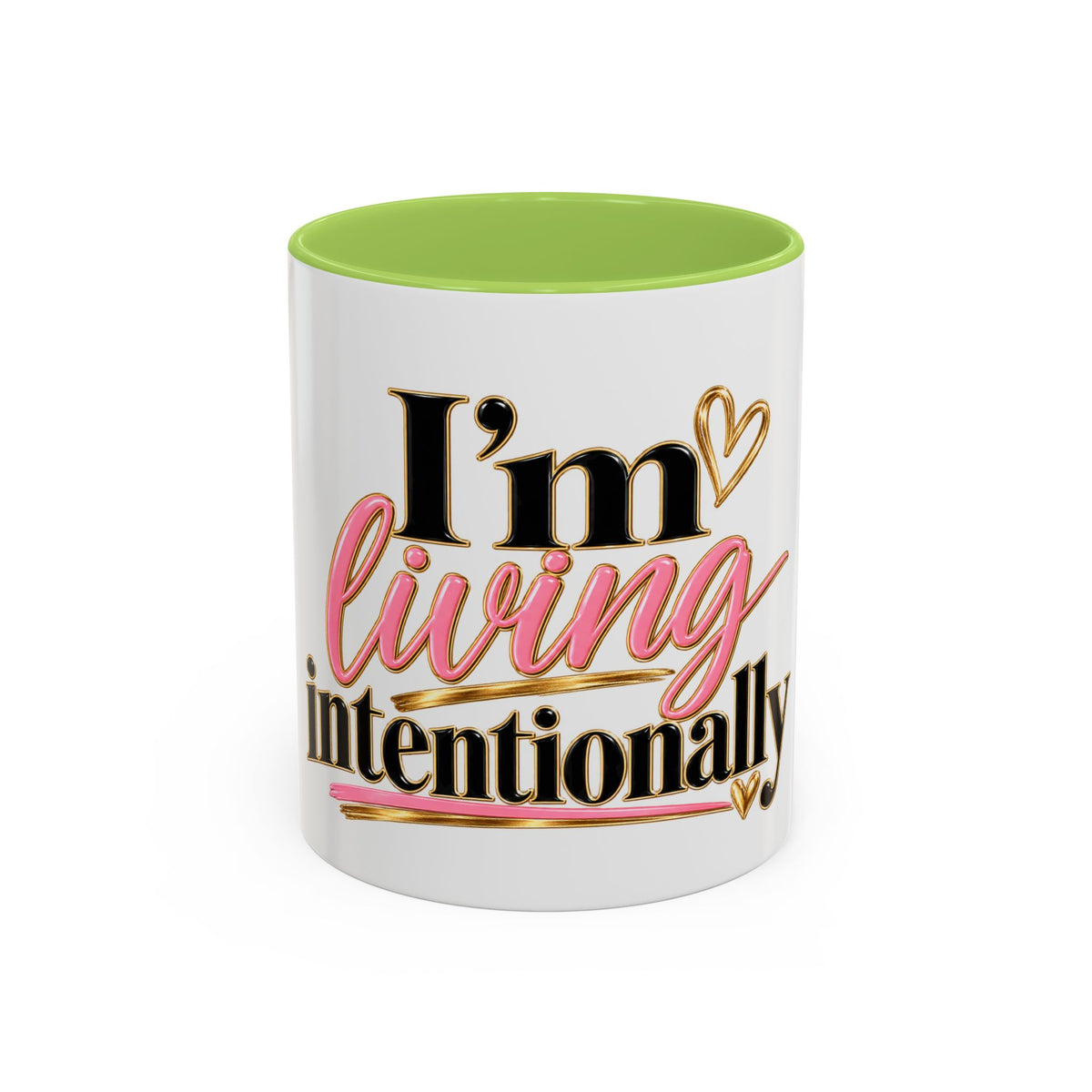 I’m Living Intentionally Accent Coffee Mug (11, 15oz)