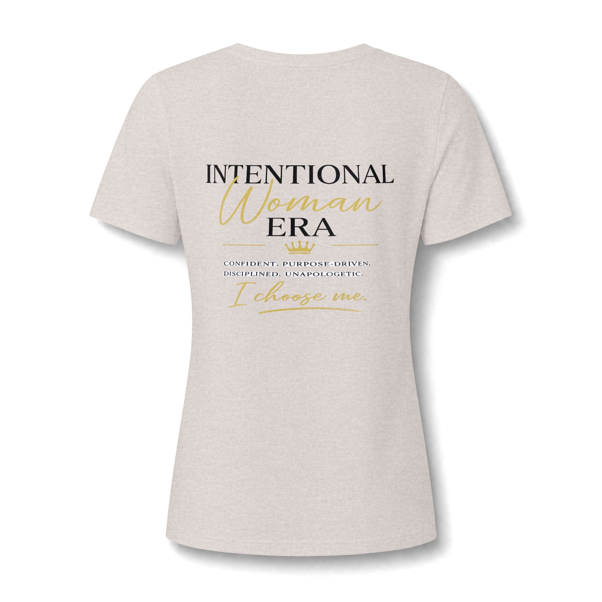 Intention Woman Era Heather CVC V-Neck Tee