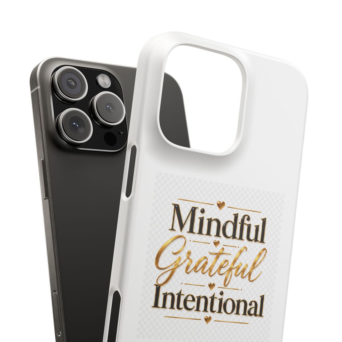 Mindful Grateful Intentional Snap Cases