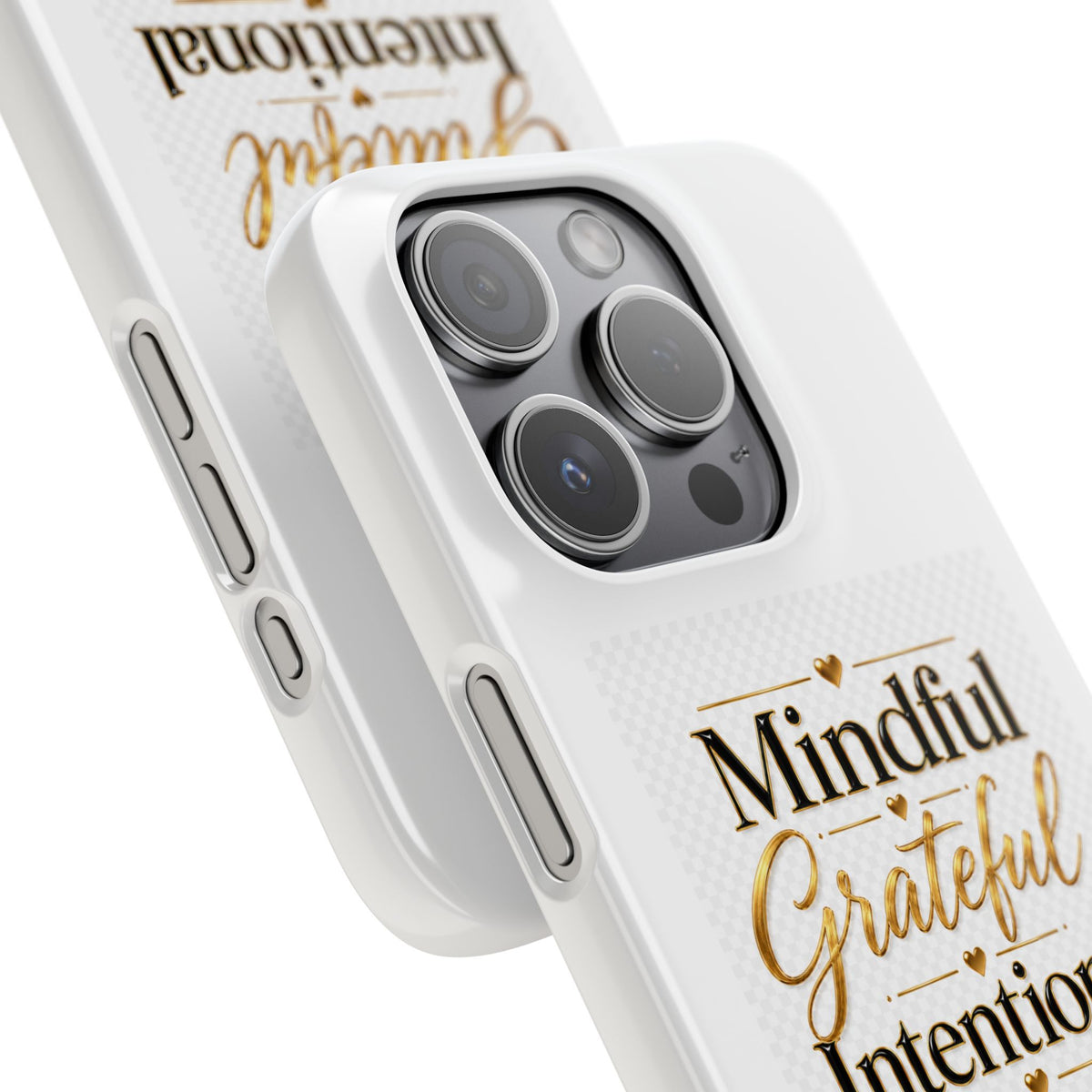 Mindful Grateful Intentional Snap Cases