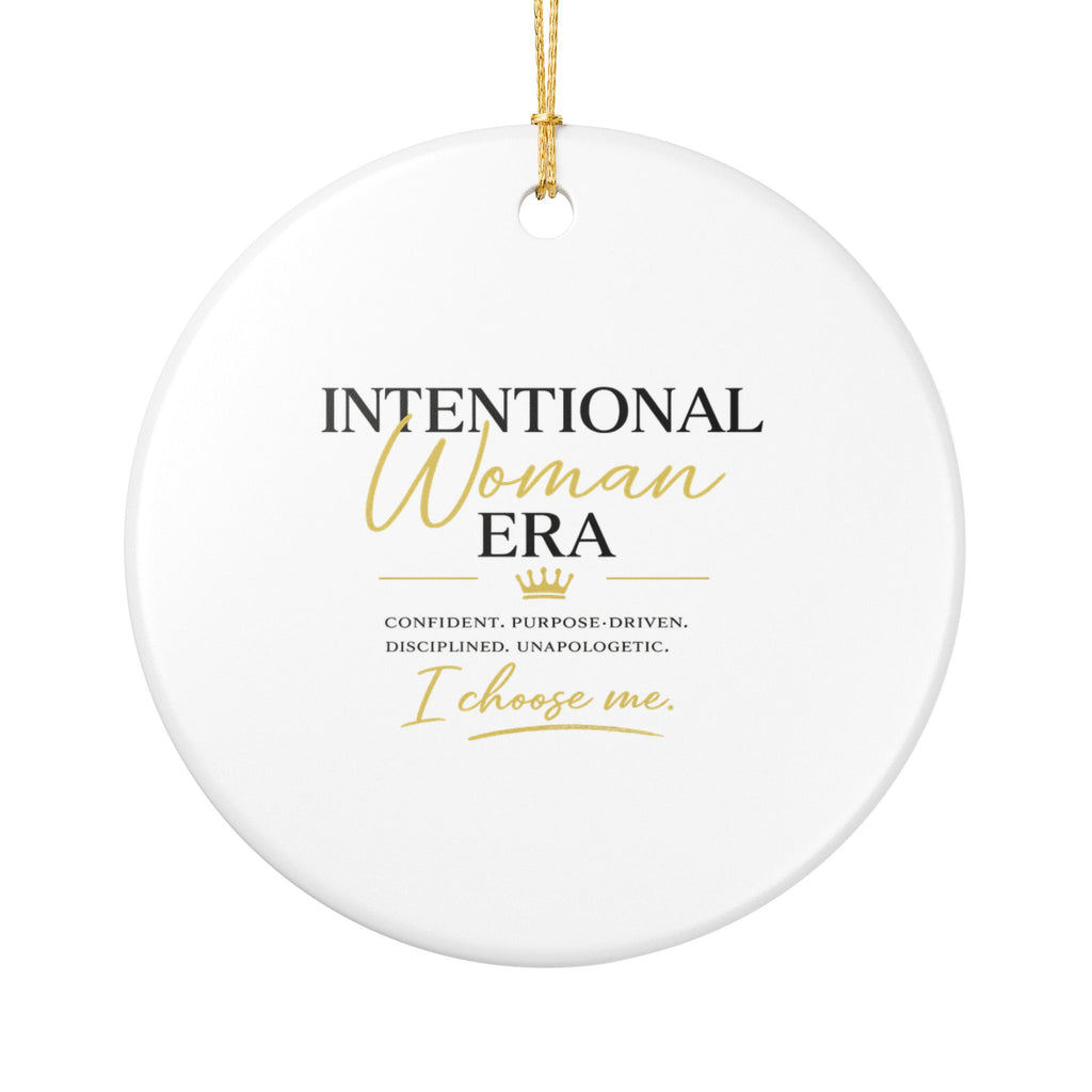 Intentional Woman Era Ceramic Decoration Ornament, (1pc)