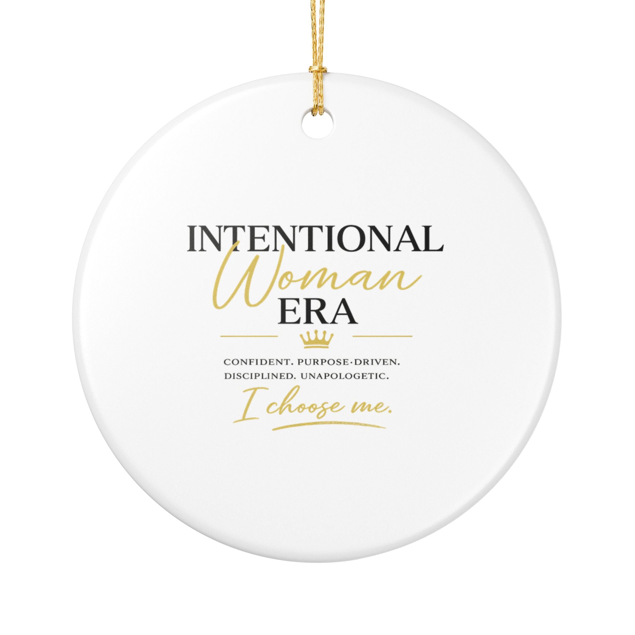 Intentional Woman Era Ceramic Decoration Ornament, (1pc)