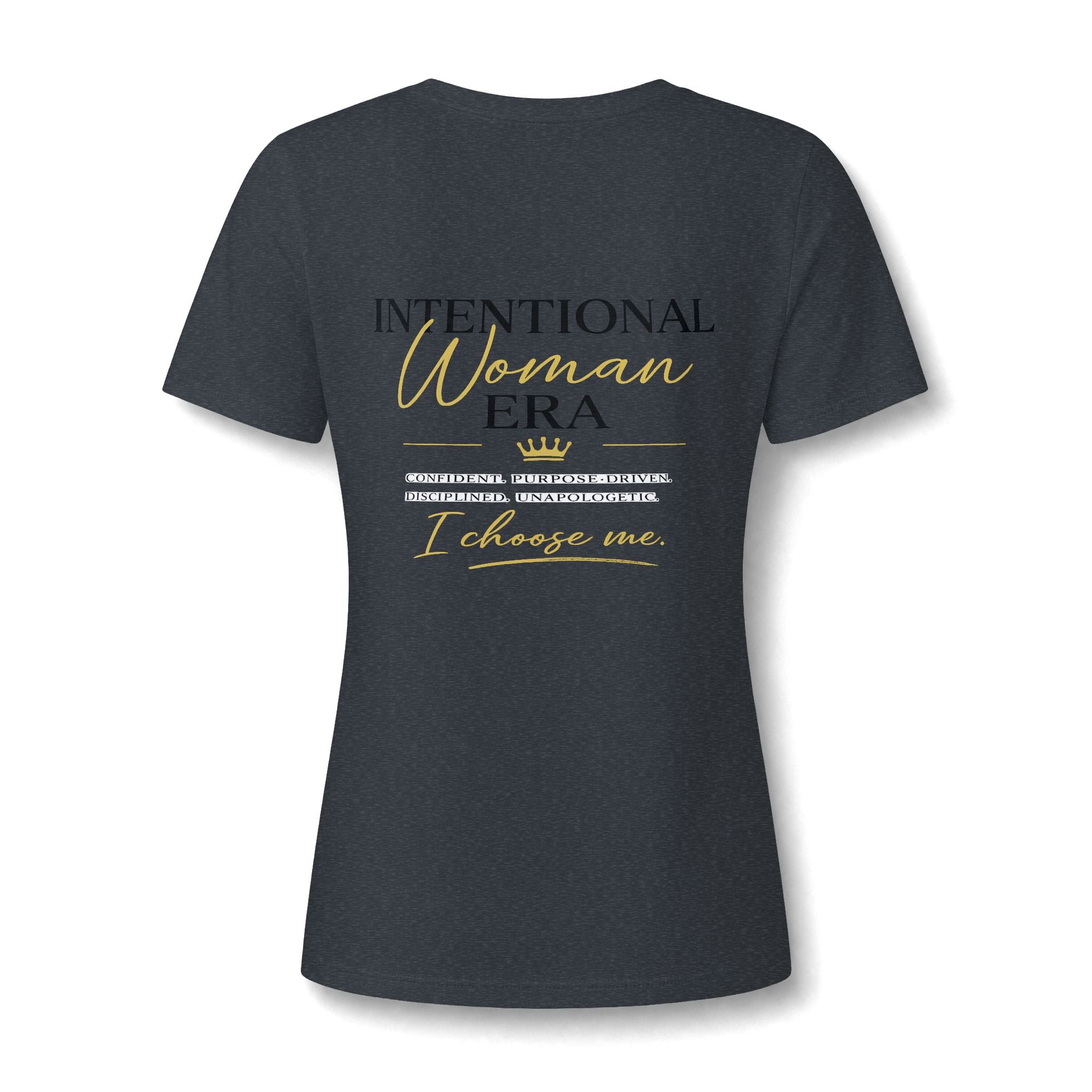 Intention Woman Era Heather CVC V-Neck Tee