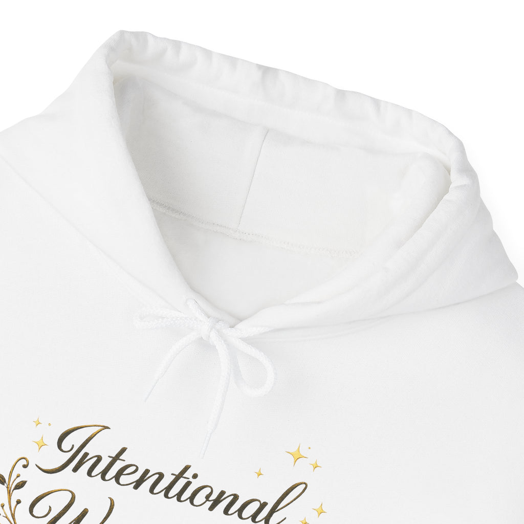 IWE Heavy Blend™ Hooded Sweatshirt Black and Gold