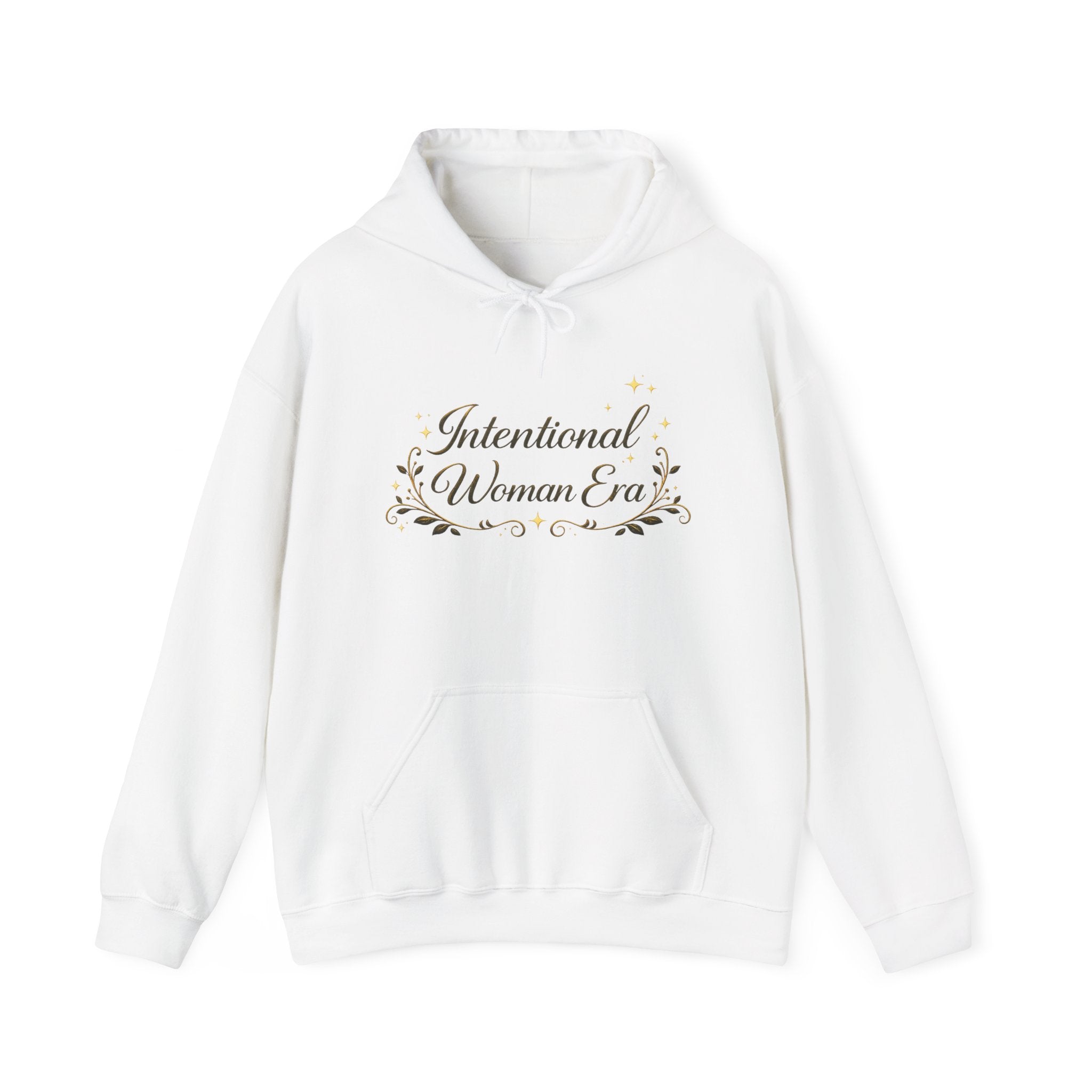 IWE Heavy Blend™ Hooded Sweatshirt Black and Gold