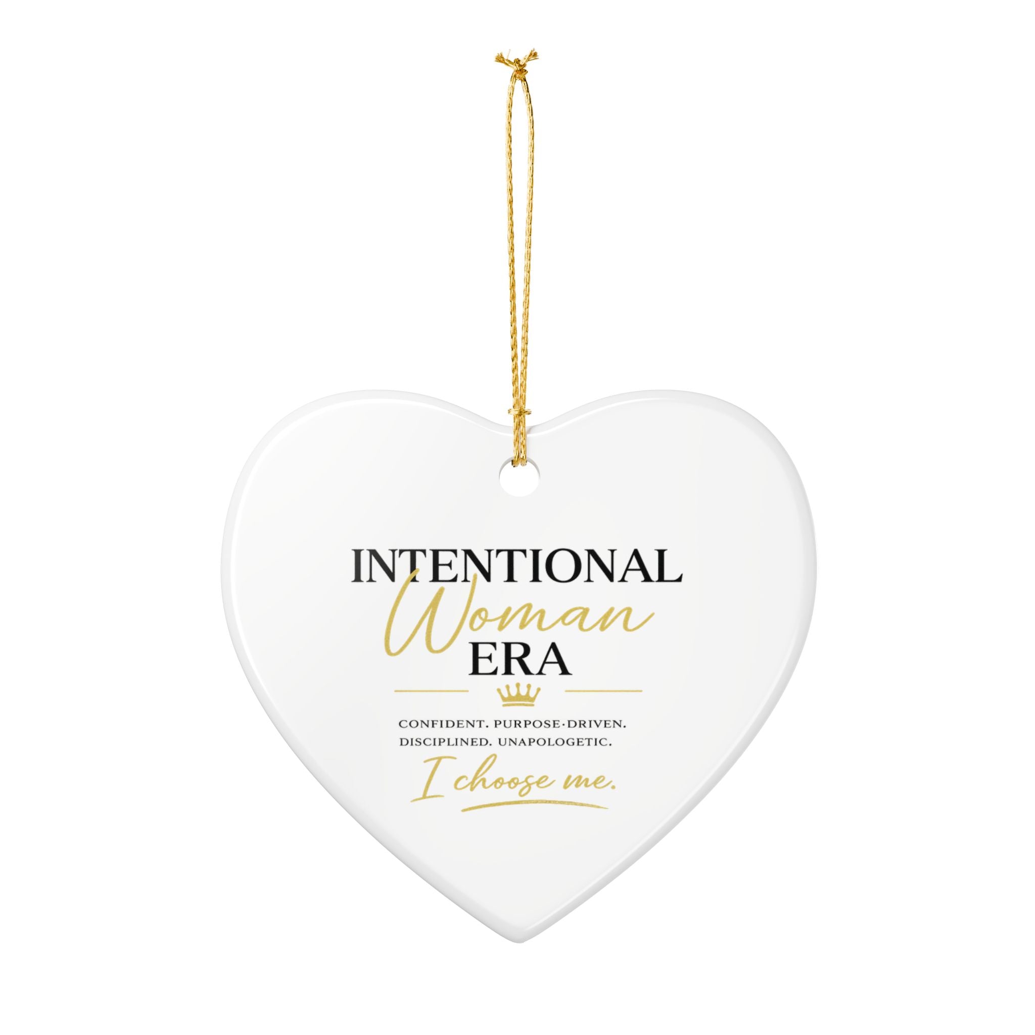 Intentional Woman Era Ceramic Decoration Ornament, (1pc)